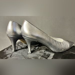 Misha Bergman Silver Leather 9 Heels
